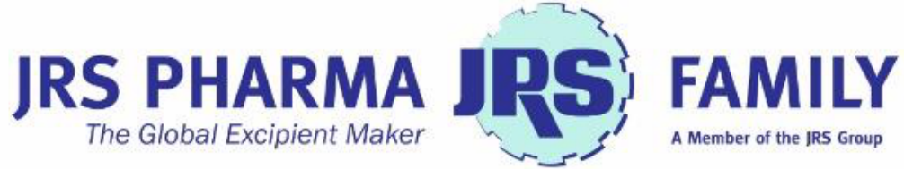 A rectangular figure with the text 'JRS PHARMA The Global Excipient Maker', 'JPS', and 'FAMILY A Member of the JRS Group', enclosed within a polygonal bounding box, representing a logo or branding element on the document page.